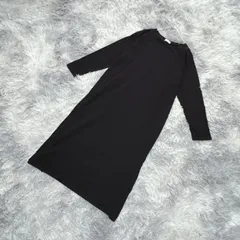 【良品】earth music & ecology  アースミュージックアンドエコロジー  ロングワンピース【F】モード  大人カワイイ  レディース  黒系  ブラック  【送料無料】