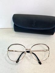 希少　ヴィンテージ　YSL サンローラン　新品　メガネ　サングラス　店舗ストック　イヴ・サンローラン　ハイブランドメガネ　金縁