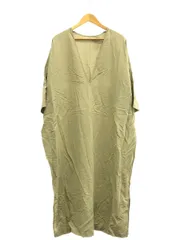 Mature Framework (マチュールフレームワーク) 19040225108020 Deep Vネックワンピース レディース カーキ 38