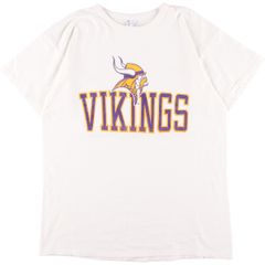 古着 80年代 チャンピオン Champion トリコタグ NFL MINNESOTA VIKINGS ミネソタバイキングス スポーツTシャツ USA製 メンズL/eaa329661