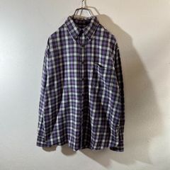 80s 90s Y2K チェック柄フランネルシャツ L相当