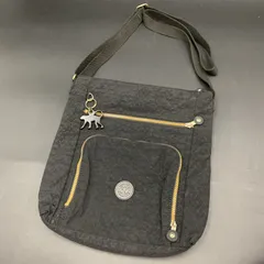 85 KIPLING キプリング ナイロン 斜めがけ ショルダーバッグ ブラック チャーム付き レディース 鞄 F118242