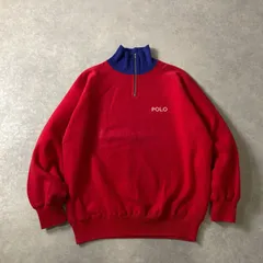 90's オリジナル ヴィンテージ RALPH LAUREN US-POLO ハーフジップ スウェット トレーナー ラルフローレン