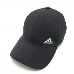 アディダス キャップ 黒 立体3ライン シリコンロゴ   ゴルフウェア adidas