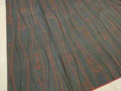 平和屋着物▽上質な紬 単衣 格子更紗花文 正絹 逸品 DAAT9220az - メルカリ 