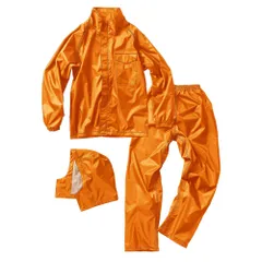 ☆ オレンジ ☆ LLサイズ ☆ Makku マック チェンジCOレインスーツ Makku マック レインスーツ AS-5050 レインコート 雨具 レインウェア レインウエア 雨合羽 合羽 カッパ レインパンツ レインジャケット 上下 セット 無地 シンプル