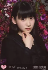 【中古】生写真(女性) イコールラブ(=LOVE)/齋藤樹愛羅/バストアップ・顔下に右手/イコールラブ(=LOVE) 3rd MV衣装生写真セット(花背景)「2018.May-II」