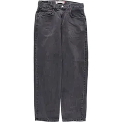 古着 リーバイス Levi's 550 RELAXED FIT ブラックデニム テーパードデニムパンツ メンズw33相当/eaa587663