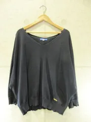 BLUE LABEL CRESTBRIDGE ブルーレーベルクレストブリッジ 長袖カットソー バックリボン ネイビー 38サイズ