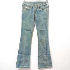 TRUERELIGION　ホワイト　ブーツカットデニム　34インチ【美品】 TRUERELIGIONホワイトブーツカットデニム34インチ【美品】