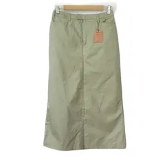 コムサイズム COMME CA ISM スカート ロング スリット コットン ツイル L グレー