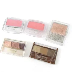 セザンヌ チーク アイシャドウ パールグロウハイライト他 5点セット まとめて 大量 チップ無 レディース CEZANNE 【中古】