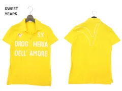SWEET YEARS スウィートイヤーズ 春夏 プリント★ 半袖 ポロシャツ Sz.S　メンズ ギリシャ製のサムネイル