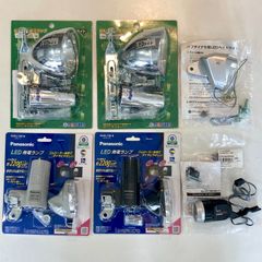 ヘッドライト 6個セット MARUZEN/マルゼン Panasonic/パナソニック CAT EYE/キャットアイ SHIMANO/シマノ【新品】自転車ライト6個セット