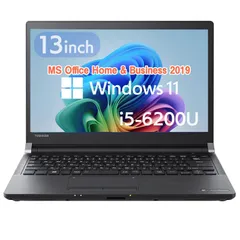 【在庫セール】8GB / / / / / / WEBカメラ/wajunのWIFI/Bluetooth/HDMI 128GB i5-6200U Core 2019 H&B Office Pro/MS SSD Win11 13型 R73 ノートPC 芝 【整備済み