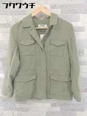 ◇ NATURAL BEAUTY BASIC ナチュラルビューティーベーシック ミリタリー ジャケット サイズL カーキ レディース 【中古】 【1103180001887】