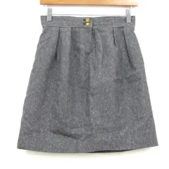 クミキョク スカート ボトムス タック ツイード レディース 2サイズ グレー 組曲 【中古】
