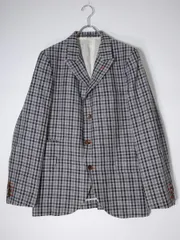 コムデギャルソンオム テーラードジャケット AD2008 ストライプ コットン 2025年最新】COMME des GARCONS HOMME DEUX メンズ ジャケット