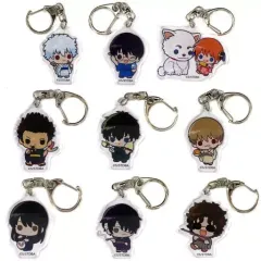 【中古】キーホルダー 全9種セット 「銀魂 POP UP SHOP in マルイ トレーディングミニキャラアクリルキーホルダー」