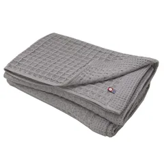 【迅速発送】今治タオル バスタオル2枚組 ワッフル織り ライトグレー 60x125cm