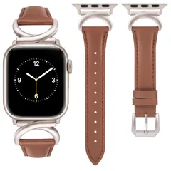 新品 コンパチブル Apple Watchバンド アップルウォッチベルト レザー 49mm 46mm 45mm 44mm 42mm 38mm 40mm 41mm 本革製 レディース 蒸れない 長さ調整 おしゃれ 高級レザーバンド Apple Watch Ult