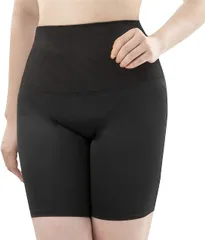 [MORE AUNI] ぺチパンツ インナー ハイウエスト 補正下着 ショーツ 骨盤 ハイウェスト シェイプアップ くびれ 腹 引き締め ペチ レディース コルセット 骨盤矯正 くびれ 腹 引き締め 姿勢矯正 ダイエット 産後 [ブラック / 152] [M]