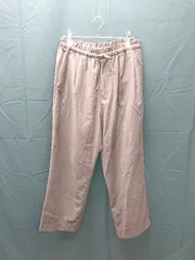 ◇ apart by lowrys タック 裏地なし ウエストゴム 調節可能 ゆったり イージーパンツ サイズL ブラウン レディース E  【1304050031816】