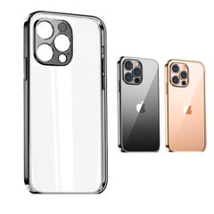 ブラックフレーム ピンクゴールドフレーム 透明 シリコン スマホケース iPhoneケース 落下防止ケース 落下防止 耐衝撃 カバー ケース iPhone11 iPhone12 iPhone13 iPhone12 Pro iPhone13 Pro