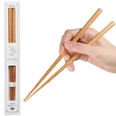 【在庫セール】FlaColle【 ナチュラル 蜜仕上げ お箸 】 箸 23cm 天然木 八角 太め 御洒落 日本製 【懐かしいぬくもり】 プレゼント (くるみ)