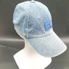 ◇ Θ Calvin Klein Jeans デニム素材 サイズ調節可能 キャップ ブルー系 サイズONE メンズ レディース E  【1502030005677】