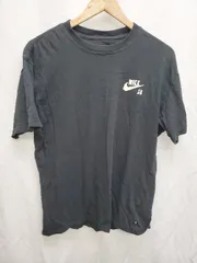 ◇ Θ　Φ NIKE ナイキ バックプリント　コットン100% 半袖 Tシャツ カットソー サイズL ブラック レディース P  【1410230016686】