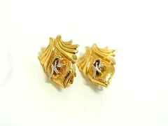 ■美品■ NINA RICCI ニナリッチ クリップ式 イヤリング アクセサリー レディース ゴールド系×シルバー系 DI3694