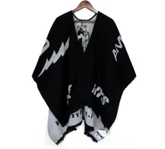 極美品⬛︎ヒステリックグラマー⬛︎ポンチョ⬛︎大判ストール⬛︎ギターガール⬛︎ユニセックス 極美品⬛︎ヒステリックグラマー⬛︎ポンチョ⬛︎大判ストール