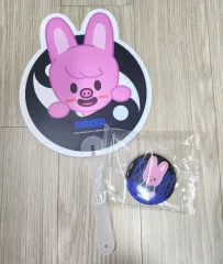 Stray Kids(ストレイキッズ・スキズ・SKZ) カルマ ポップアップ 特典 SKZOO DWAEKKI(トゥエッキ) 手鏡 うちわ