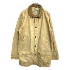 L.L.Bean ワークジャケット Lサイズ カバーオール ロング ベージュ コットン 古着卸 アメリカ仕入 t2410-3553