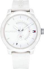 TOMMY HILFIGER 1791481 腕時計 レディース ホワイト シンプル ラバーベルト クオーツ並行輸入品