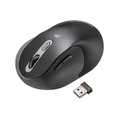 サンワサプライ 静音ワイヤレスエルゴノミクスマウス 2.4GHzワイヤレス・高さ58mm ブラック MA-EWBS528LBK