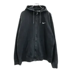 NIKE ナイキ ワンポイントロゴ スウェット パーカー スポーツ ブラック(メンズ XL)中古 古着 U5932