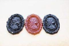 жハッシー様専用 天然石赤メノウ、オニキスカメオ　素材