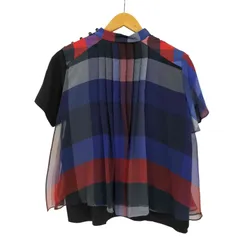 5140【極美品】サカイ sacai プルオーバーブラウス レースフリル異素材 sacai/サカイ】より21SSスーチングプルオーバーブラウスが買取