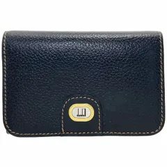 ダンヒル キーケース ロゴプレート 6連キーケース レザー 革 ブラック 黒 dunhill 6本用キーケース キーリング キーホルダー キーフック キー 鍵 ブランド小物 メンズ 紳士 男性【中古】