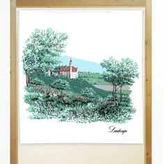 【MINIBOX のれん制作工房 正規販売店舗】【匿名配送 ネコポス 全国送料無料】のれん「Landscape」85x90cm【日本製】スタジオジブリ 家紋 トトロ 千と千尋の神隠し 風景 景色 和柄 和風目隠し