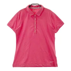サイズ：L NIKE GOLF ナイキゴルフ  半袖ポロシャツ ドット柄 ピンク系 [240101338305]# ゴルフウェア レディース ストスト