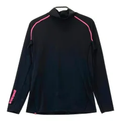 サイズ：M LE COQ GOLF ルコックゴルフ  ハイネック 長袖インナーTシャツ  ブラック系 [240101336831]# ゴルフウェア レディース ストスト