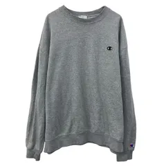 Champion ロゴスウェット トレーナー 2XL グレー チャンピオン ビッグサイズ ワンポイント 刺繍ロゴ シンプル 冬物 a709-6746