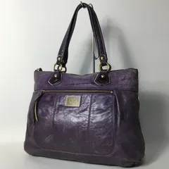 2506-335｜コーチ トートバッグ レザー パープル