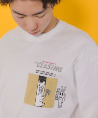 ScoLar Parity（スカラーパリティ）CLOSING柄ポケットTシャツ　オフホワイト、ブラック、ピンク、ブルー　352111