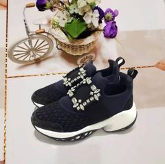 スニーカー 25 レディース 新品 韓国 ネイビー 大きいサイズ メッシュ 厚底