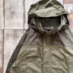 Columbia コロンビア マウンテンパーカー オムニテック　カーキ　アウトドア　 90s Lサイズ