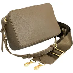 【人気商品】斜めがけ ショルダーバッグ ダブルファスナー 2way レディース ストラップ2本 幅広は負担軽減 バッグ 小さめ 大容量 [MALTA] 軽量 鞄